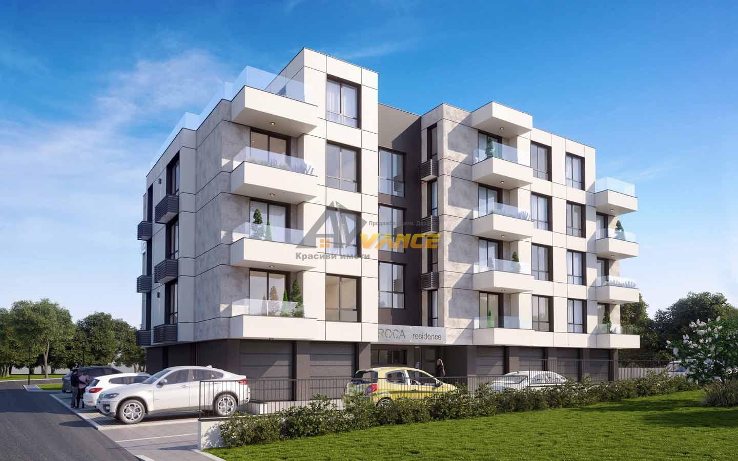 Двухкомнатная квартира с террасой без таксы поддержки в ЖК „Roca Residence 1“, Равда